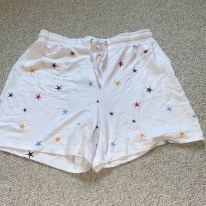 White shorts with stars